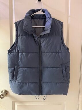 Amazon Women's Puffer Vest in Slate Blue